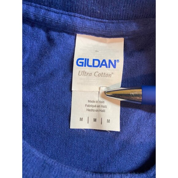 Gildan Graphic Tee Womens Medium Small Town Girl  Blue Southernology Streetwear - Picture 4 of 7